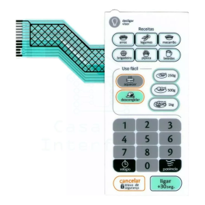 Membrana Teclado Microondas Compatível Consul Cms26